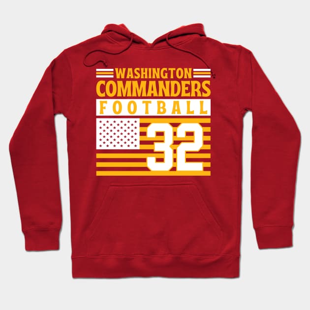 Washington Commanders 1932 American Flag Football Hoodie by Astronaut.co